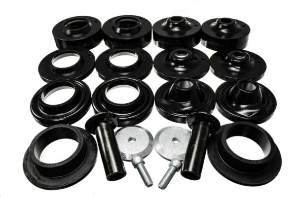 Energy Suspension - Energy Suspension 18+ Jeep Wrangler JL Black Rock-Flex 2in Adjustable Coil Spacer Set - 2.6116G