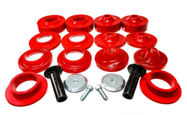 Energy Suspension - Energy Suspension 18+ Jeep Wrangler JL Red Rock-Flex 2in Adjustable Coil Spacer Set - 2.6116R