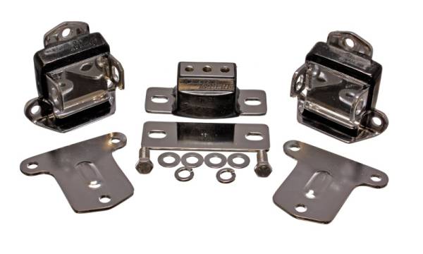 Energy Suspension - Energy Suspension 67-72 Chevrolet Camaro Black Motor and Transmission Mounts; Chrome Finish - 3.1133G