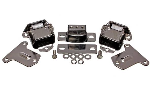 Energy Suspension - Energy Suspension 69-71 Camaro / 70-73 Monte Carlo Blk Motor and Transmission Mounts; Chrome Finish - 3.1134G