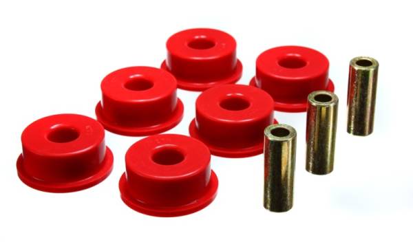 Energy Suspension - Energy Suspension 10 Chevy Camaro Red Rear Differential Carrier Bushing Set - 3.1153R