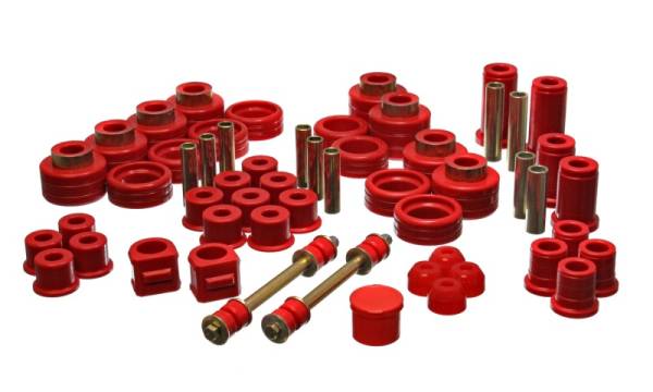 Energy Suspension - Energy Suspension 88-98 Chevy/GMC 4WD Red Hyper-flex Master Bushing Set - 3.18101R