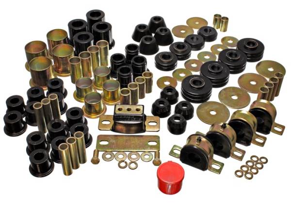 Energy Suspension - Energy Suspension 73-80 Chevrolet / GMC 2WD 1/2 Ton Pickup Black Hyper-flex Master Bushing Set - 3.18109G