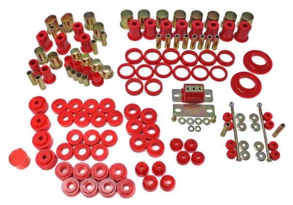 Energy Suspension - Energy Suspension 66-72 Chevelle Red Hyper-flex Master Bushing Set - 3.18113R