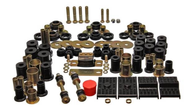Energy Suspension - Energy Suspension 67-69 Chevrolet Camaro (w/multi leaf springs) Black Hyper-flex Master Bushing Set - 3.18116G