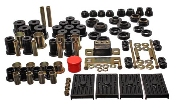 Energy Suspension - Energy Suspension 67-79 GM Camaro/Firebird w/ Multi Leaf Springs Black Hyper-Flex Master Bushing Set - 3.18118G