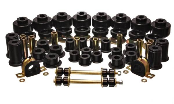 Energy Suspension - Energy Suspension 99-06 Chevy C1500 New Body Style Silverado 2WD Black Hyper-flex Master Bushing Set - 3.18129G