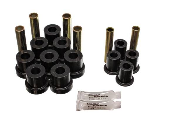 Energy Suspension - Energy Suspension Gm 4Wd Frt Sprg & Shackle Bush - Black - 3.2130G