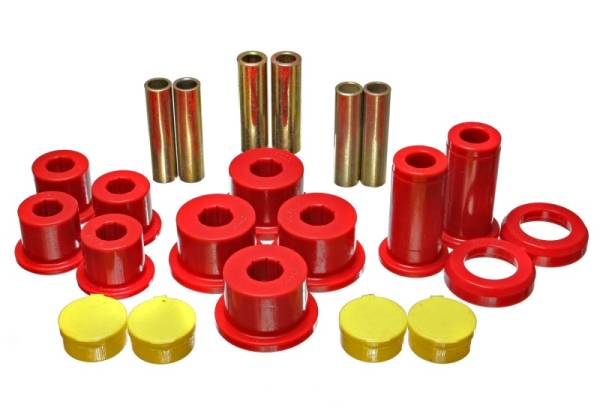 Energy Suspension - Energy Suspension 2/4 Wd Rear Leaf Spring Bshg - Red - 3.2142R