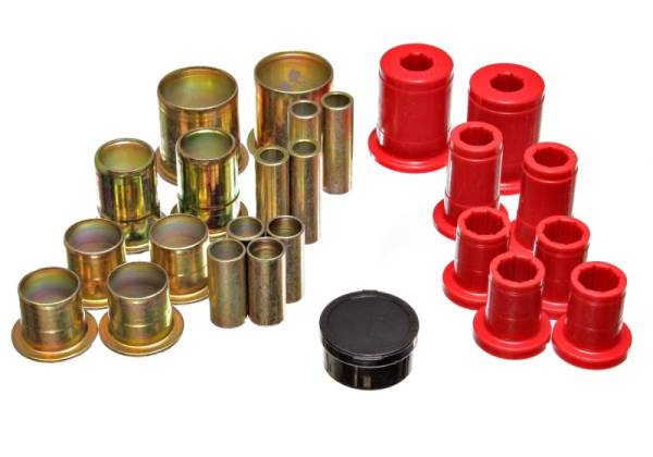 Energy Suspension - Energy Suspension 73-74 Camaro / 73 GrandAm/GrandPrix Red Control Arm Bushing Set - Complete Set - 3.3104R