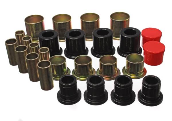 Energy Suspension - Energy Suspension 73-91 Ford K-5 Blazer/Denali XL/Suburban/Yukon Black Front Control Arm Bushing Set - 3.3161G