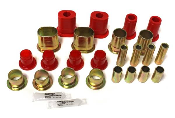 Energy Suspension - Energy Suspension Universal Red Front Control Arm Bushing Set - Complete Set - 3.3172R