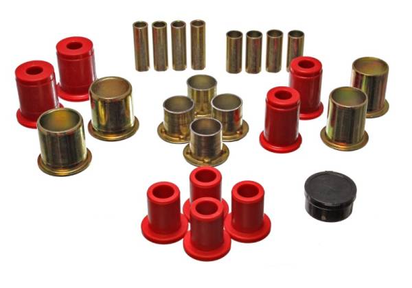 Energy Suspension - Energy Suspension 91-96 Buick LeSabre / 90-94 Chevy Astro Red Front Lower and Upper Control Arm Bush - 3.3173R