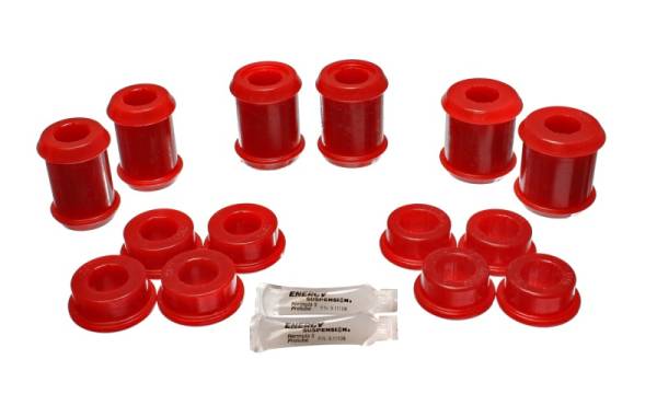 Energy Suspension - Energy Suspension 04-09 Cadillac XLR/XLR-V / 97-12 Corvette Red Rear End C/A Bushing Set - 3.3177R