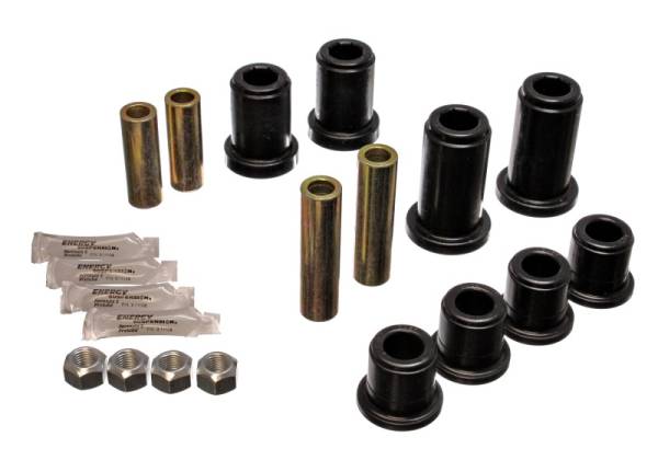 Energy Suspension - Energy Suspension 01-06 GM Silverado C2500 HD 2WD/K2500 HD 4WD Blk Front End Control Arm Bushing Set - 3.3185G