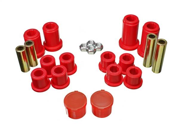 Energy Suspension - Energy Suspension 07-13 Chevrolet Silverado1500 4WD Front Control Arm Bushing Set - Red - 3.3199R