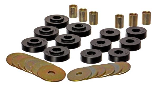 Energy Suspension - Energy Suspension GM Corvette Black Body Mount Set - 3.4102G