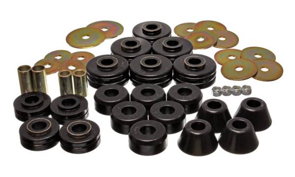 Energy Suspension - Energy Suspension 78-80 GM Denali XL/Subarban & Yukon XL 4WD Black Body(cab) Mount Set - 3.4104G