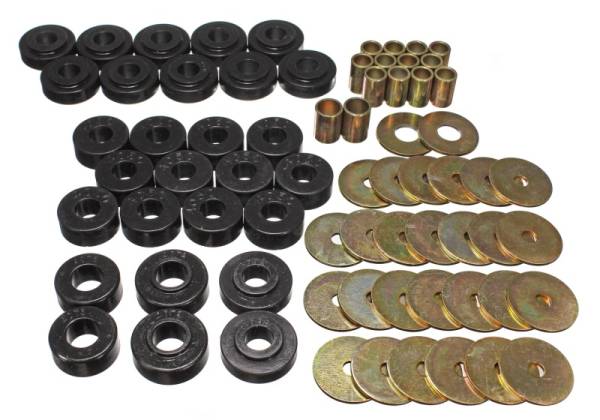 Energy Suspension - Energy Suspension Gm Body Mount Set - Black - 3.4111G