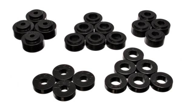 Energy Suspension - Energy Suspension 68-72 Chevrolet Chevelle/Monte Carlo/Malibu/Laguna/El Camino Black Body Mount Set - 3.4113G