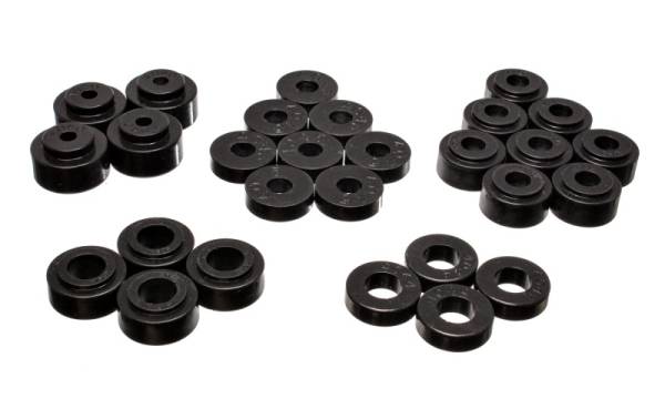 Energy Suspension - Energy Suspension Gm Body Mount Set - Black - 3.4114G
