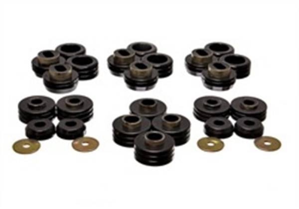 Energy Suspension - Energy Suspension 81-91 GM Denali XL/Suburban/Yukon XL 2WD/4WD Black Body (Cab) Mount Set - 3.4124G
