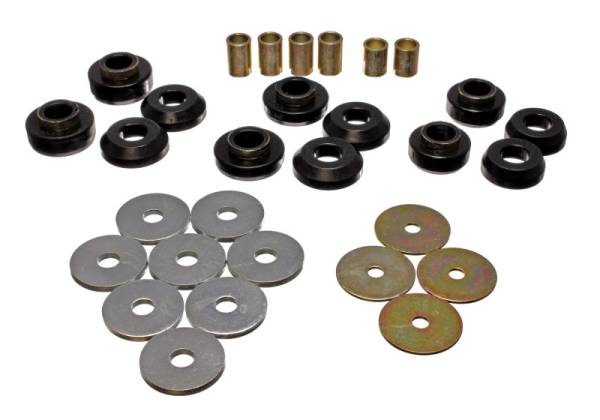 Energy Suspension - Energy Suspension 75-79 Chevrolet Nova / Chevy II Black Body Mount Set - 3.4129G