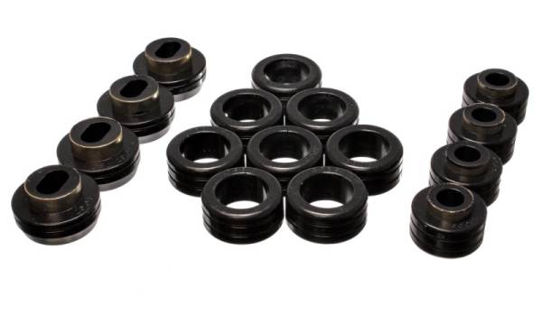 Energy Suspension - Energy Suspension S10 Body Mount Set - Black - 3.4131G