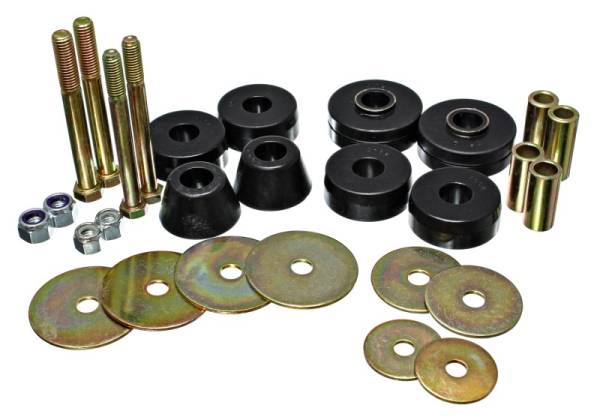 Energy Suspension - Energy Suspension Chevy Pickup Body Mounts - Black - 3.4137G