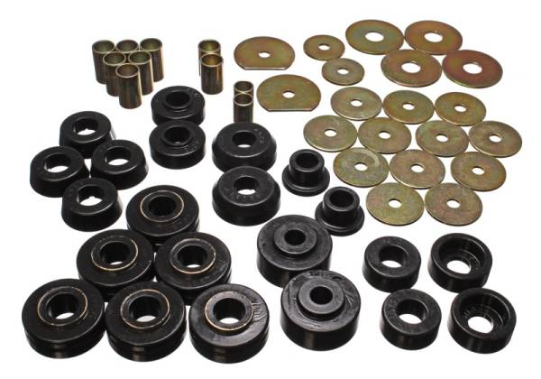 Energy Suspension - Energy Suspension Chevy Body Mounts - Black - 3.4138G