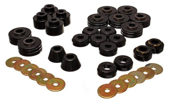 Energy Suspension - Energy Suspension Suburban Body Mounts - Black - 3.4147G