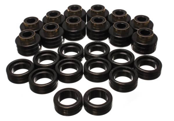 Energy Suspension - Energy Suspension 92-99 GM Denal XL/Suburban 2WD/Yukon XL 2WD Black Body (Cab) Mount Set - 3.4148G