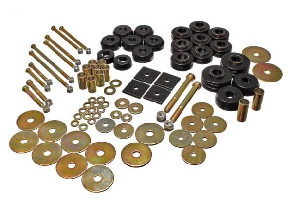 Energy Suspension - Energy Suspension 67-72 Denali XL/Suburban/Yukon XL 2WD/4WD/67-95 K-5 Blaze Blk Body(cab) Mount Set - 3.4149G