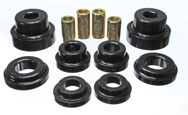 Energy Suspension - Energy Suspension 10 Chevy Camaro Black Rear Sub-Frame Mount Replacement Bushing Set - 3.4169G