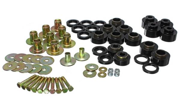 Energy Suspension - Energy Suspension 68-72 Chevy Chevelle/Monte Carlo/Malibu/El Camino Black Body Mount Set - 3.4170G