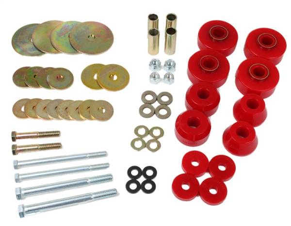 Energy Suspension - Energy Suspension 67-68 Chevrolet C-10 Pickup Red Body Mount Set - 3.4174R