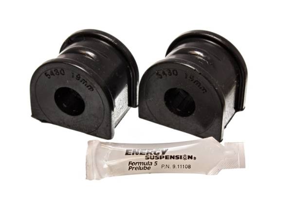 Energy Suspension - Energy Suspension 97-04 Chevy Corvette Black 19mm Rear Sway Bar Bushing Set - Reuse OE Brackets - 3.5201G