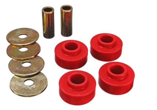Energy Suspension - Energy Suspension 89-97 Ford Thunderbird / 99-04 Mustang Cobra Red Differential Carrier Bushings - 4.1126R