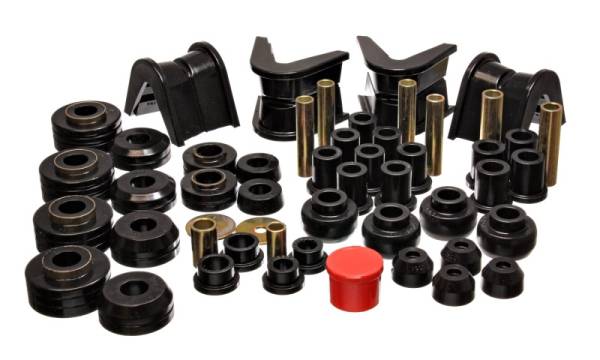 Energy Suspension - Energy Suspension 73-79 Ford F-150 Pickup 4WD Black Hyper-flex Master Bushing Set - 4.18107G