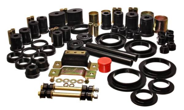 Energy Suspension - Energy Suspension 94-95 Ford Mustang Black Hyper-flex Master Bushing Set w/ V-8 - 4.18109G