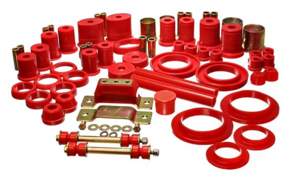 Energy Suspension - Energy Suspension 94-95 Ford Mustang Red Hyper-flex Master Bushing Set w/ V-8 - 4.18109R