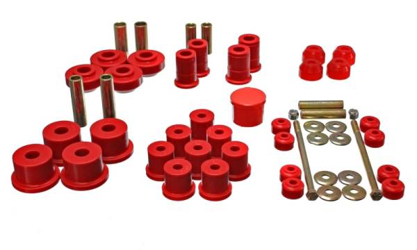 Energy Suspension - Energy Suspension 67-73 Ford Mustang Red Hyper-flex Master Bushing Set - 4.18111R