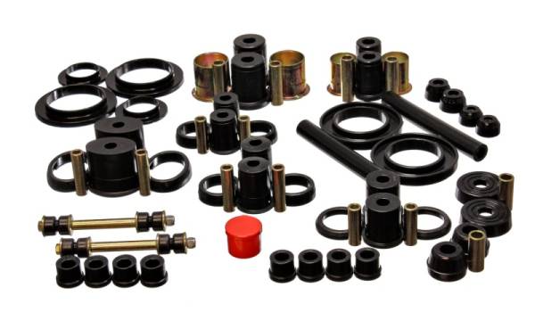 Energy Suspension - Energy Suspension 94-98 Ford Mustang Black Hyper-flex Master Bushing Set - 4.18112G