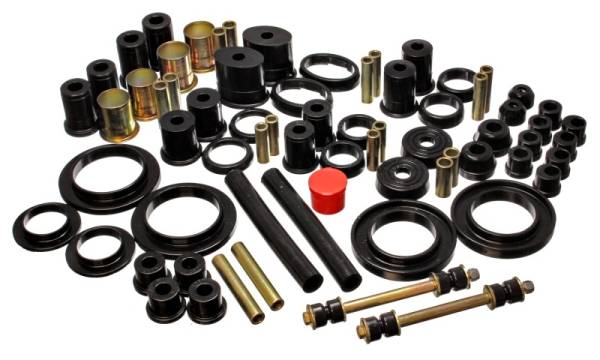 Energy Suspension - Energy Suspension 85-93 Ford Mustang Black Hyper-flex Master Bushing Set - 4.18113G