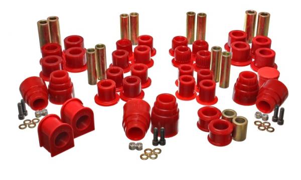Energy Suspension - Energy Suspension 00-04 Ford Excursion 4WD Red Hyper-flex Master Bushing Set - 4.18120R