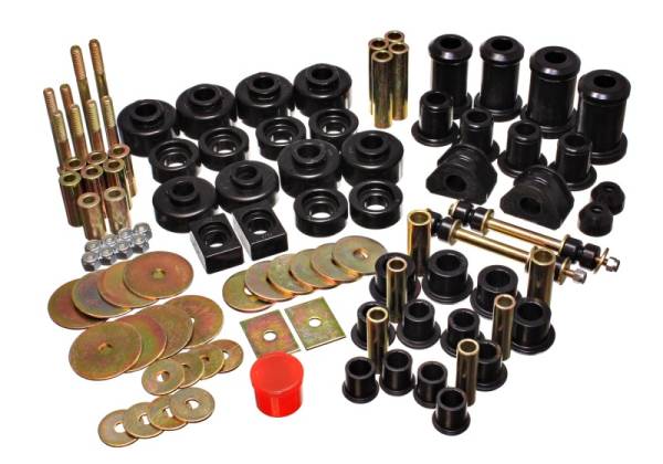 Energy Suspension - Energy Suspension F-150/F-250 4WD Black Hyper-flex Master Bushing Set - 4.18123G