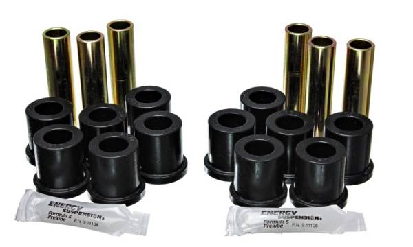 Energy Suspension - Energy Suspension 73-79 Ford F-100/F-150 2WD Black Rear Leaf Spring Bushing Set - 4.2116G