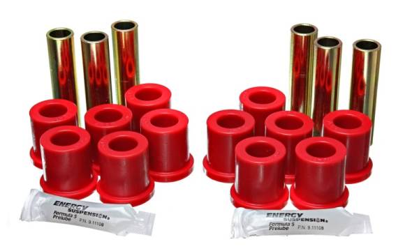 Energy Suspension - Energy Suspension Fd 2Wd Rr Sprg Bush Set - Red - 4.2116R