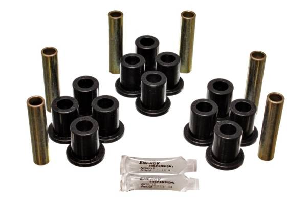 Energy Suspension - Energy Suspension Fd 4 Wd Frt Sprg Bush Set - Black - 4.2118G