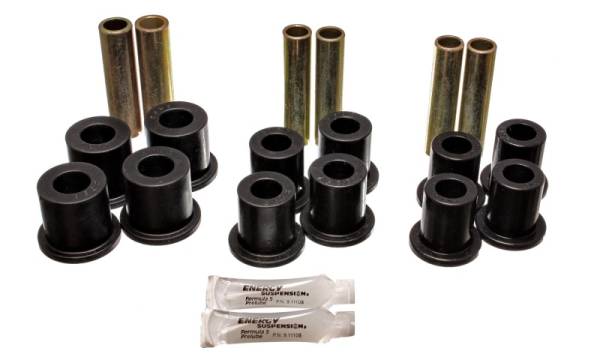 Energy Suspension - Energy Suspension Fd 4 Wd Frt Sprg Bush Set - Black - 4.2120G
